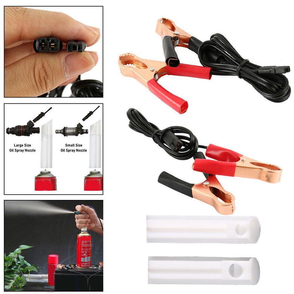 Auto Car Fuel Cleaning Injector Flush Cleaner Wash Adapter Cleaning Tool Set Nozzle DIY Kit Cleaning Tool Kit Set Car Wash Apart