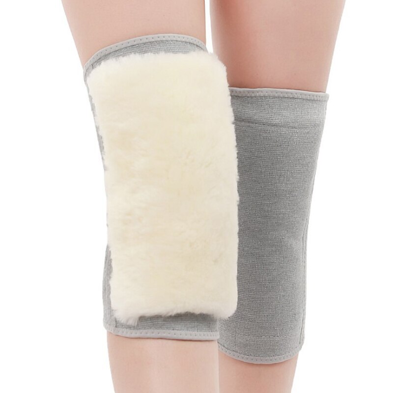 Rodilleras de lana de carbón de bambú, Protector para las rodillas, calentadores de lana, soporte grueso para rodilla, protección contra la artritis