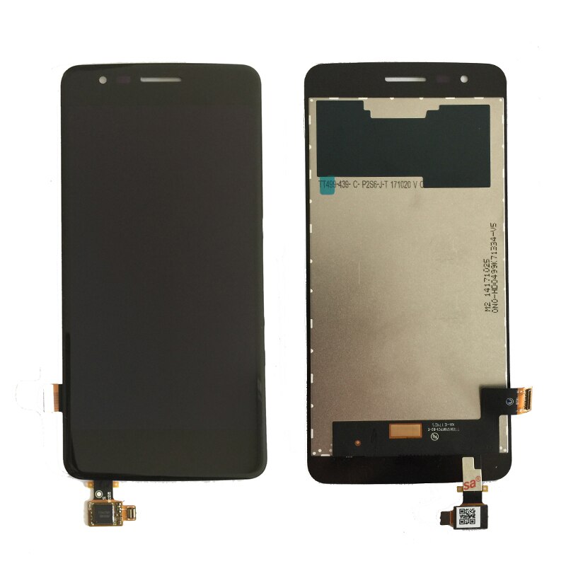Original LCD For LG K8 X240 LCD Display Touch Screen Digitizer with Bezel Frame Full Assembly Black White