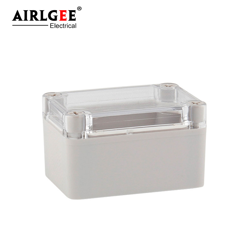 95*65*55mm outdoor waterproof junction box plastic transparent cover terminal box cable rainproof sealed box