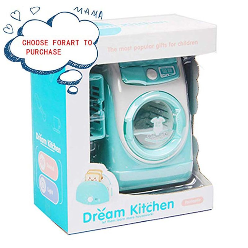 Mini Pretend Play Toy Simulation Washing Machine Toys Children Can Filling Water Kitchen