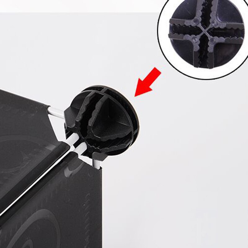 Wire Square Plastic Connectors For Modular Organizer Closet And Wire Grid Square Storage Shelving Unit, Set Of 8