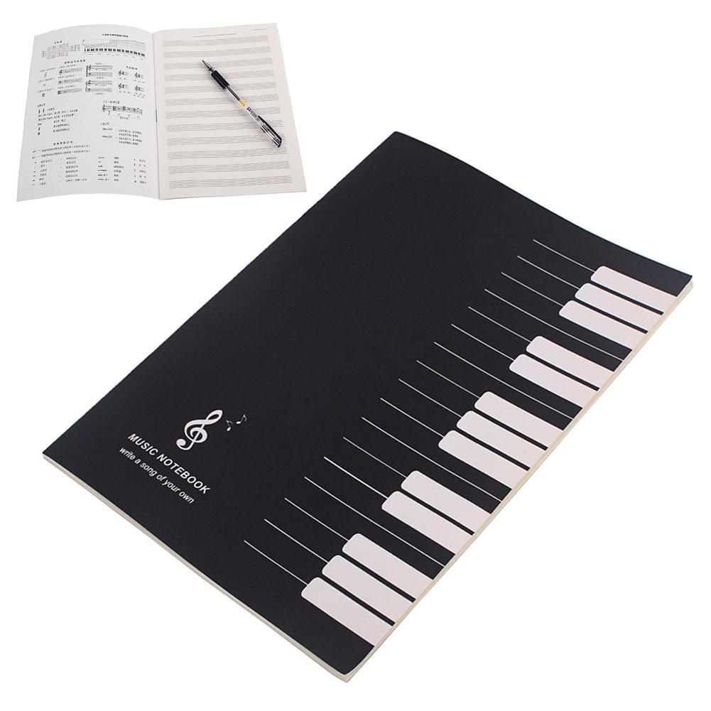 32 Pages Musical Notation Staff Notebook Music Manuscript Writing Paper Guitar Parts Accessories