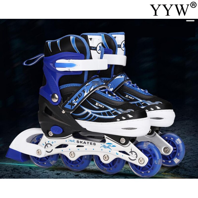 Kinderen Inline Skates Rolschaatsen Rollen Outdoor Beginner 4 Wielen Abec-5 Met Staart Brake Jongens Meisjes Unisex Wielen Schoenen