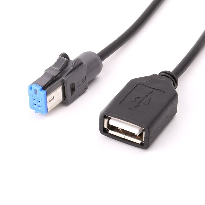 4-Pin Auto Usb Kabel Adapter Verlengsnoer Voor Nissan Teana Qashqai Cd Audio Radio Speler Auto Accessoires