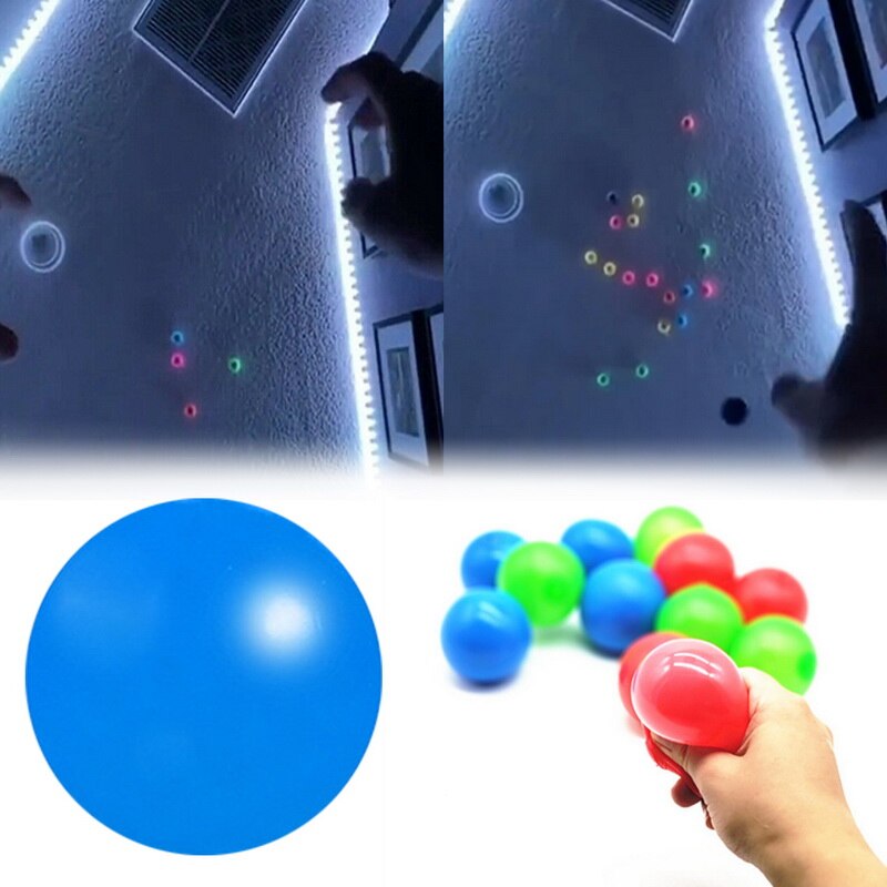 Globbles, Anti Stress Reliever Balls, Squish & Fidget Toys, Sticky Wall Balls Alleviate Tension, Anxiety Christmas for Kids