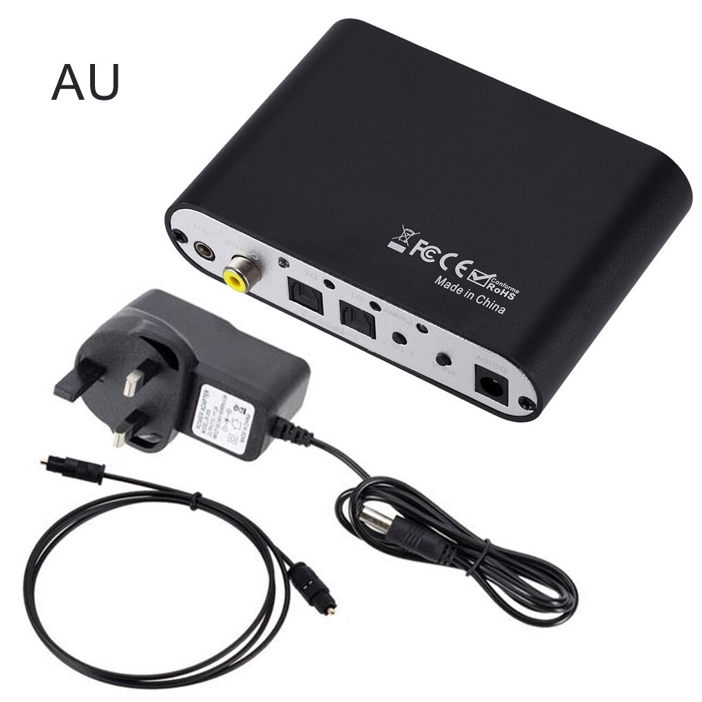 5.1 ch audio decoder, spdif coaxial audio decoder for rca dts ac3, optical digital amplifier, analog, hd audio amplifier: AU Plug