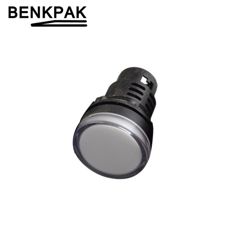 30mm led indikatorlampe signal lys blå, grøn, rød, hvid, gul pilotlampe 12v 24v 110v 220v