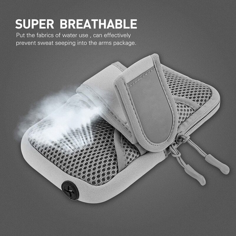 Vernee Marte pro sport Braccio Cassa Del Supporto Del Telefono Del Sacchetto Del Raccoglitore Da jogging Corsa e jogging fascia Da Braccio per Vernee M3 M5 M6 Cerniera Impermeabile sacchetto