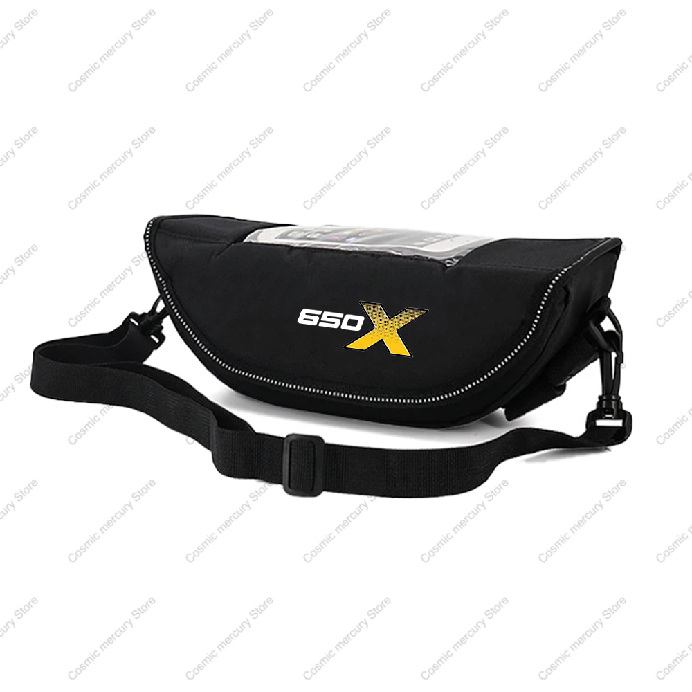 Voor Qj Motor Svt 650 X Motorfiets Stuur Reistas Motorfiets Waterdicht En Stofdicht Stuur Opbergtas: Black
