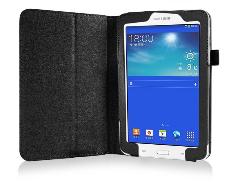 Funda de piel sintética para Samsung Galaxy Tab E Lite, protector de piel sintética con soporte de SM-T113 para Samsung Galaxy Tab 3 lite 7,0 SM-T116 SM-T110 7,0