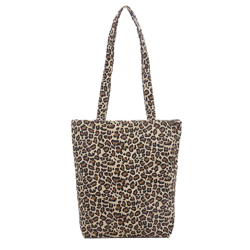 25 # Zomer Kleine Handtas Unisex Canvas Messenger Afdrukken Luipaard Boodschappentas Messenger Bag Handvat Schouder Tas: Khaki 