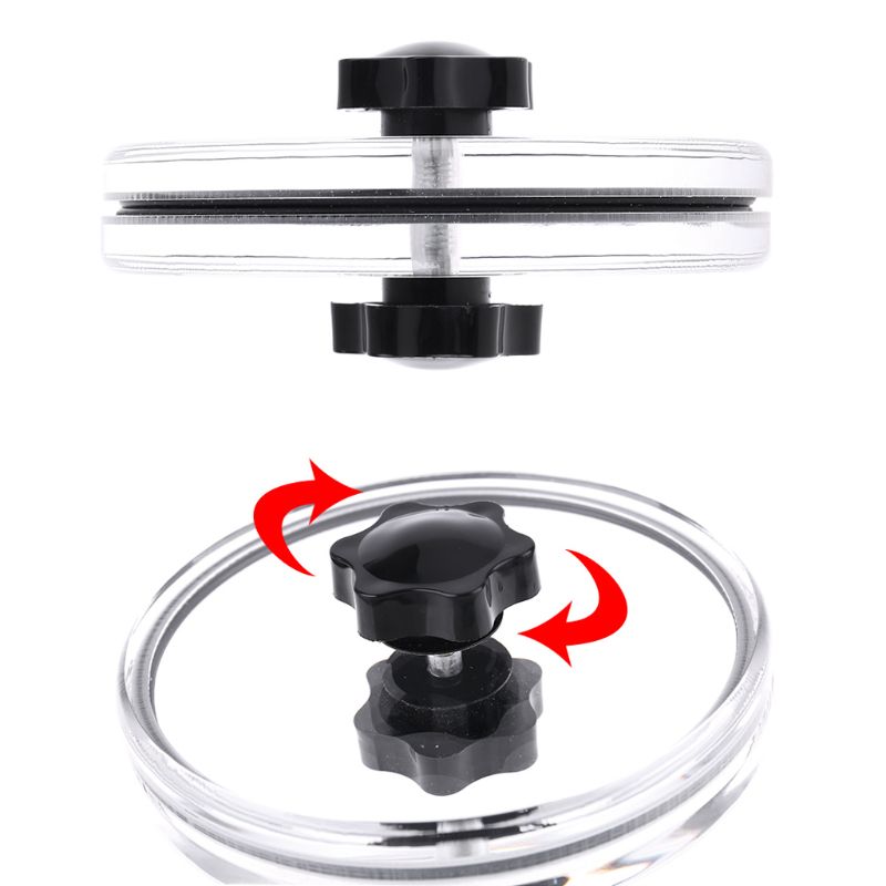 LP Vinyl Record Cleaner Clamp Record Label Saver Acrylic Clean Tools Cloth