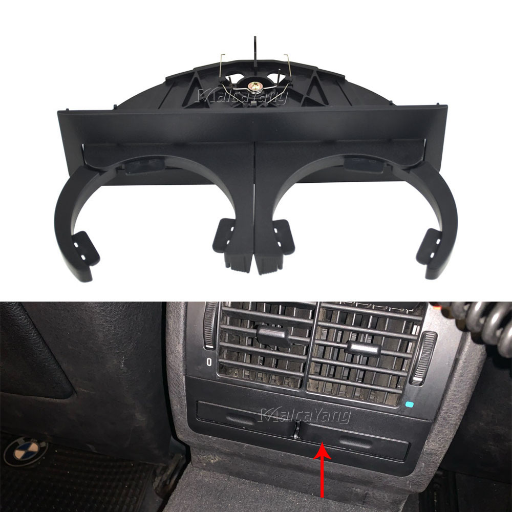 Auto Dual Gat Drink Fles Drank Houder Centrale Armsteun Water Bekerhouder Interieur Organizer Voor Bmw 5 Serie E39 525: Rear