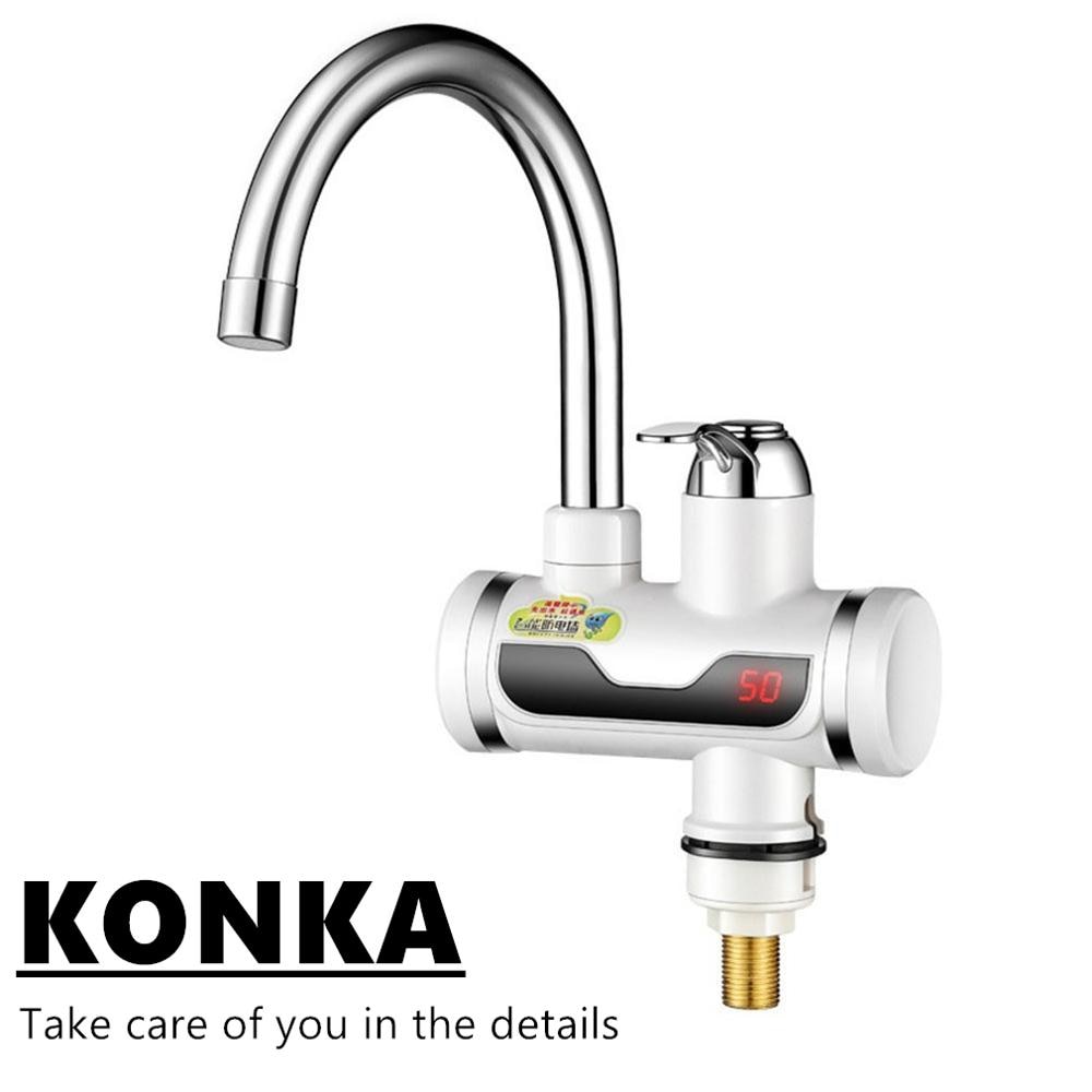 Electric Kitchen Water Heater Tap Instant Water Faucet Heater Cold Heating Faucet Tankless Instantaneous Water Heater