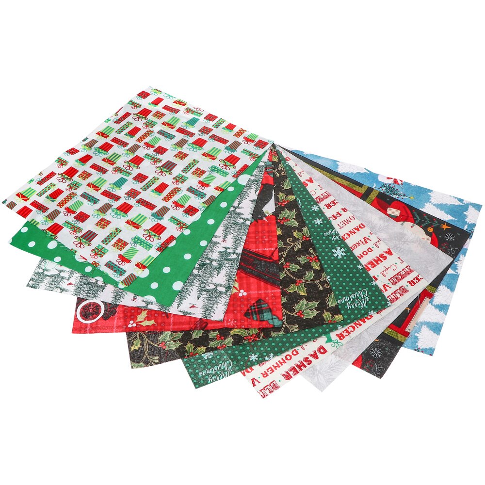 20pcs Christmas Patchwork Cloth Pretty Lovely Durable Cloth Piece Sewing Fabric DIY Cloth Sheet Christmas Fabric Cloth: Default Title