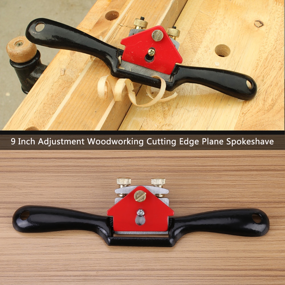 9 Inch Adjustable Hand Planer Plane Deburring Cutting Edge Planer Screw Spoke Shave Hand Tool Manual Woodworking Tools