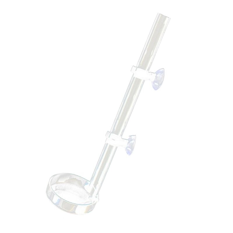 D08D Acrylic Shrimp Feeding Dish Tray Fish Food Feeder Aquarium Fish Tank Feeding Tube Background Decoration