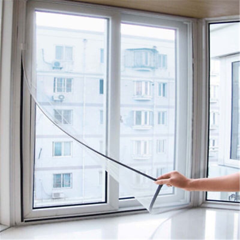 Magnetisk vindu dørskjerm mesh gardin snap nett vakt mygg flue insekt insekt 1 sett hjem hage rekvisita tekstil nylon krok