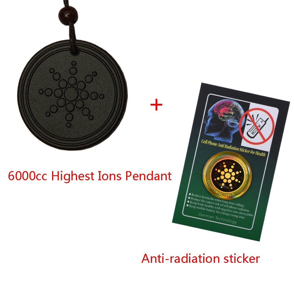 Cheapest Energy Set 6000cc High Ions Pendant & Scalar Shield Against EMF Protector: model 1