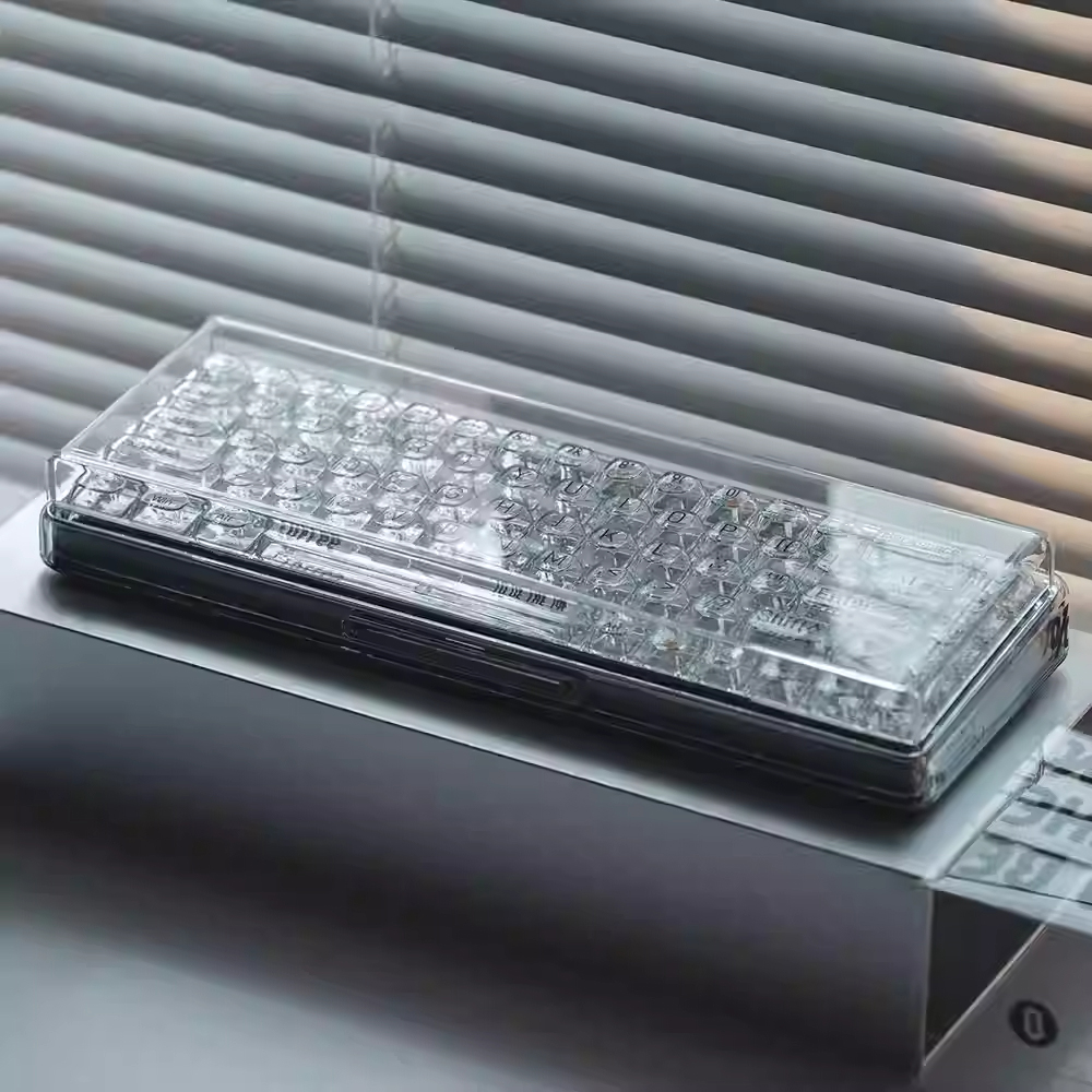 Mechanical Keyboard Dust Cover Acrylic Protecting Shell Bent Compatible With Layout 60 68 87 104 96 WOOTING ROG Azoth IKKI