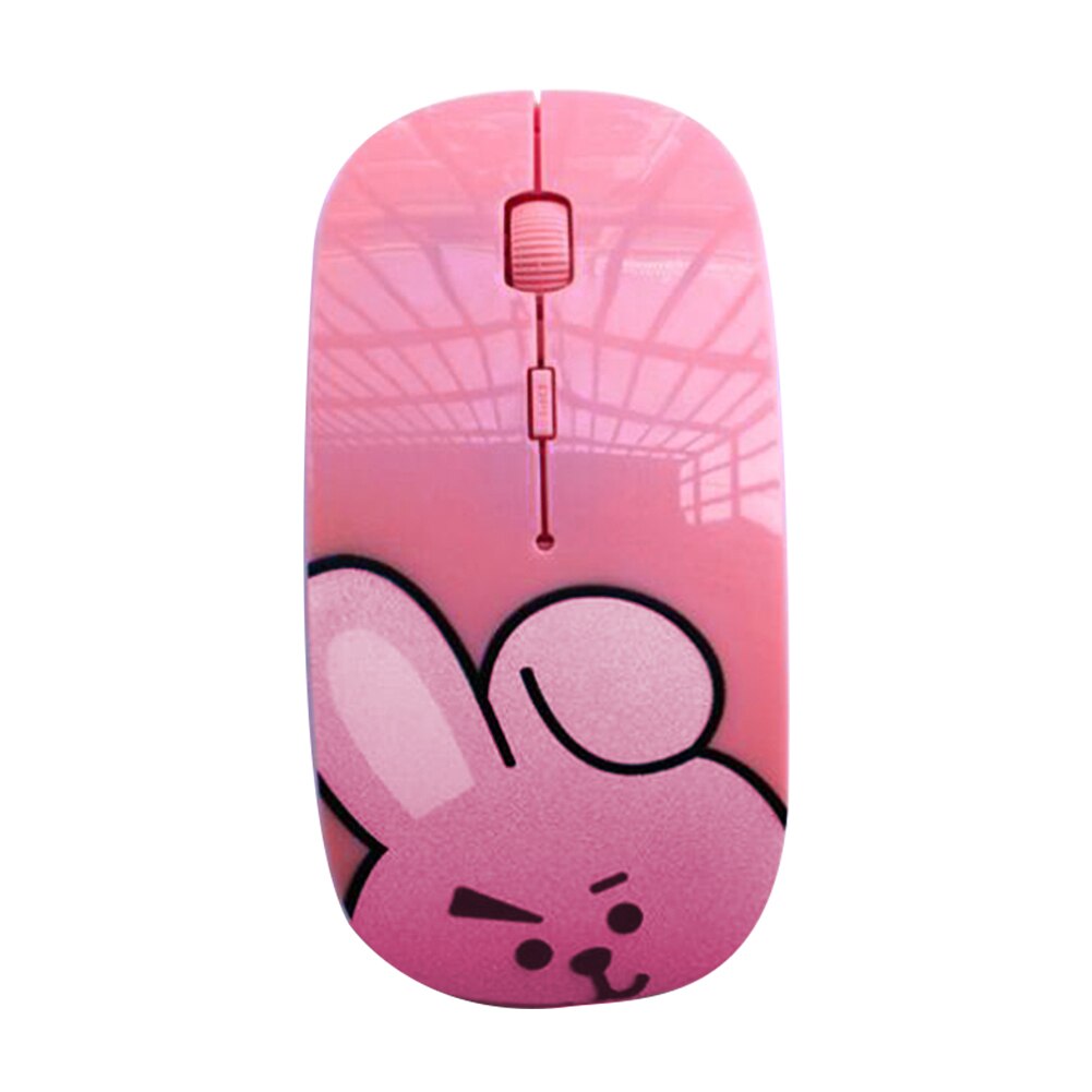 Draagbare Notebook Draadloze Muis Leuke Desktop Computer Kantoor Optische Draadloze Muis Met Usb-ontvanger: 3C