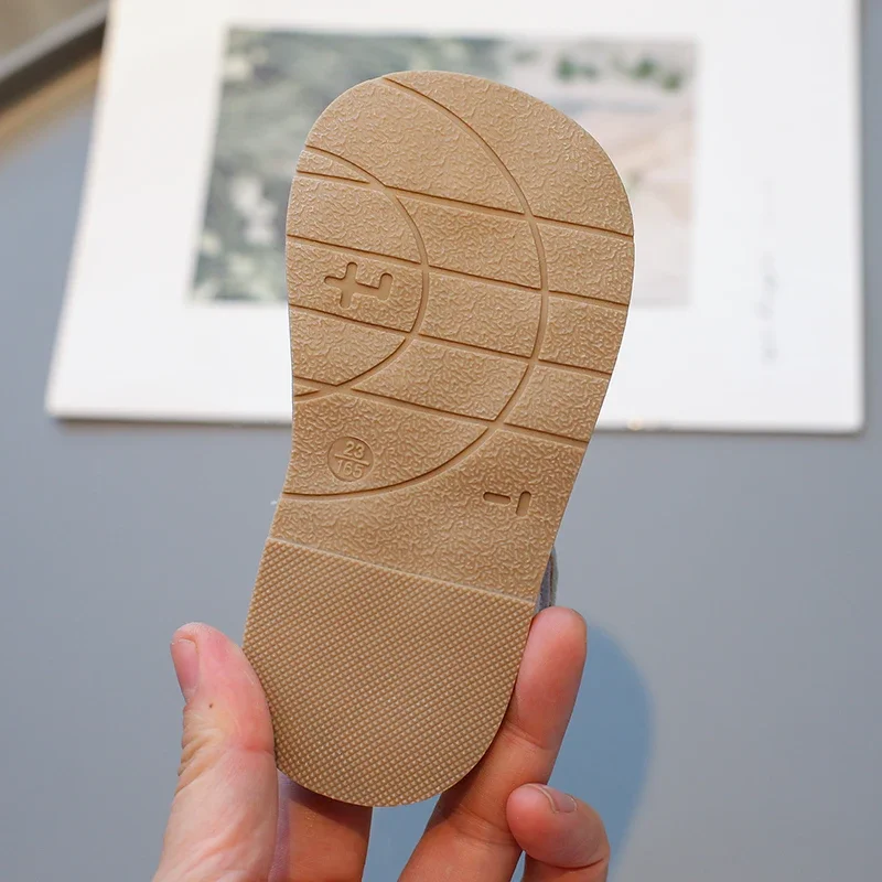 Sandalias de bebé para niñas, zapatos suaves Beige con lazo de verano para caminar para niñas de 2 a 12 años, sandalias antideslizantes de rosa para niños, zapatos de bebé