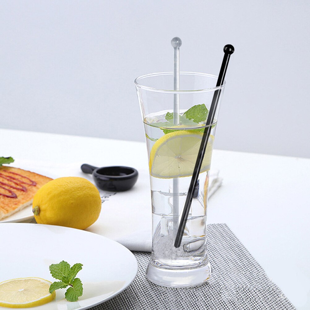 12 stk plast pvc vin omrørestok saft omrørestok kaffe blandestok drik stick bar forsyninger