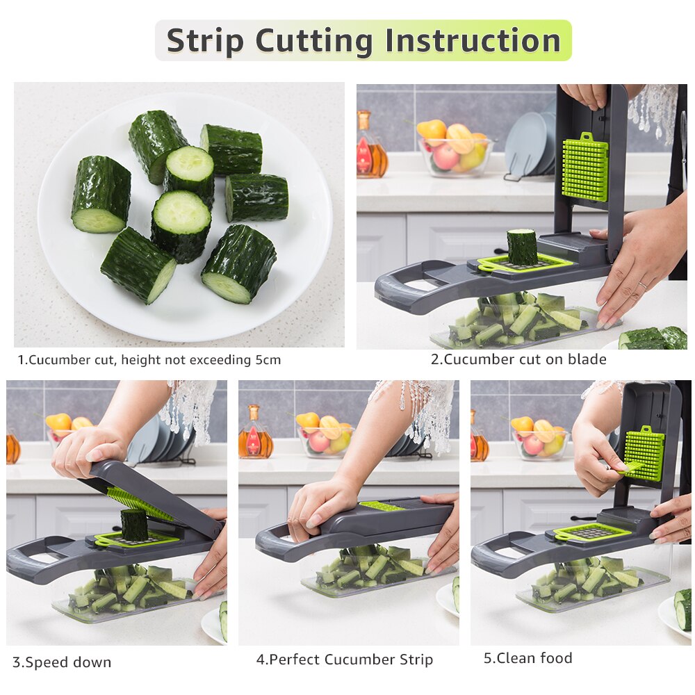 Groentesnijder Keuken Accessoires Mandoline Slicer Fruit Cutter Aardappel Dunschiller Wortel Kaas Rasp Groentesnijder