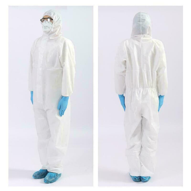 Combinaison blanche Hazmat costume Protection jetable hôpital Anti-Virus vêtements