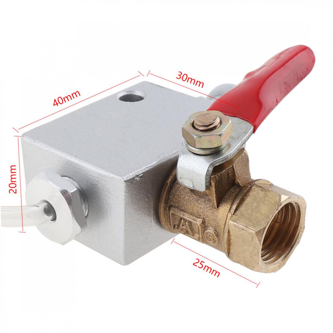 Witte Buis Kogelkraan Koeling Sproeier Met Kogelkraan Aanpassing En Sluit 8Mm Air Pijp Voor Metalen Koeling Machine