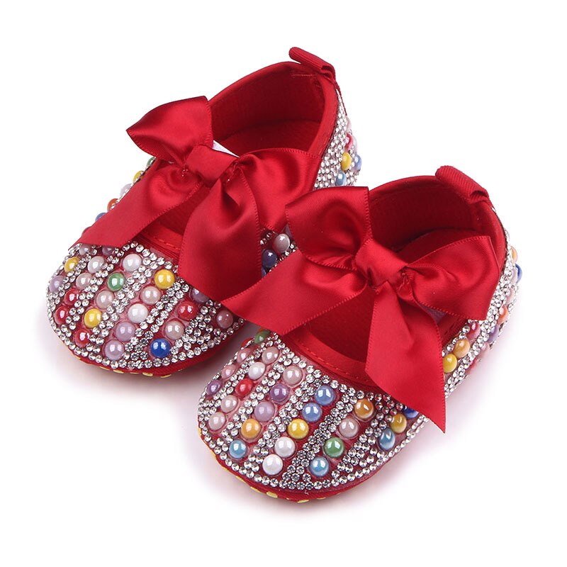 Luxe Bling Bling Meisje Eerste Wandelaars Mode Strass baby schoenen prinses Babyschoenen bling Zachte Tong Meisjes