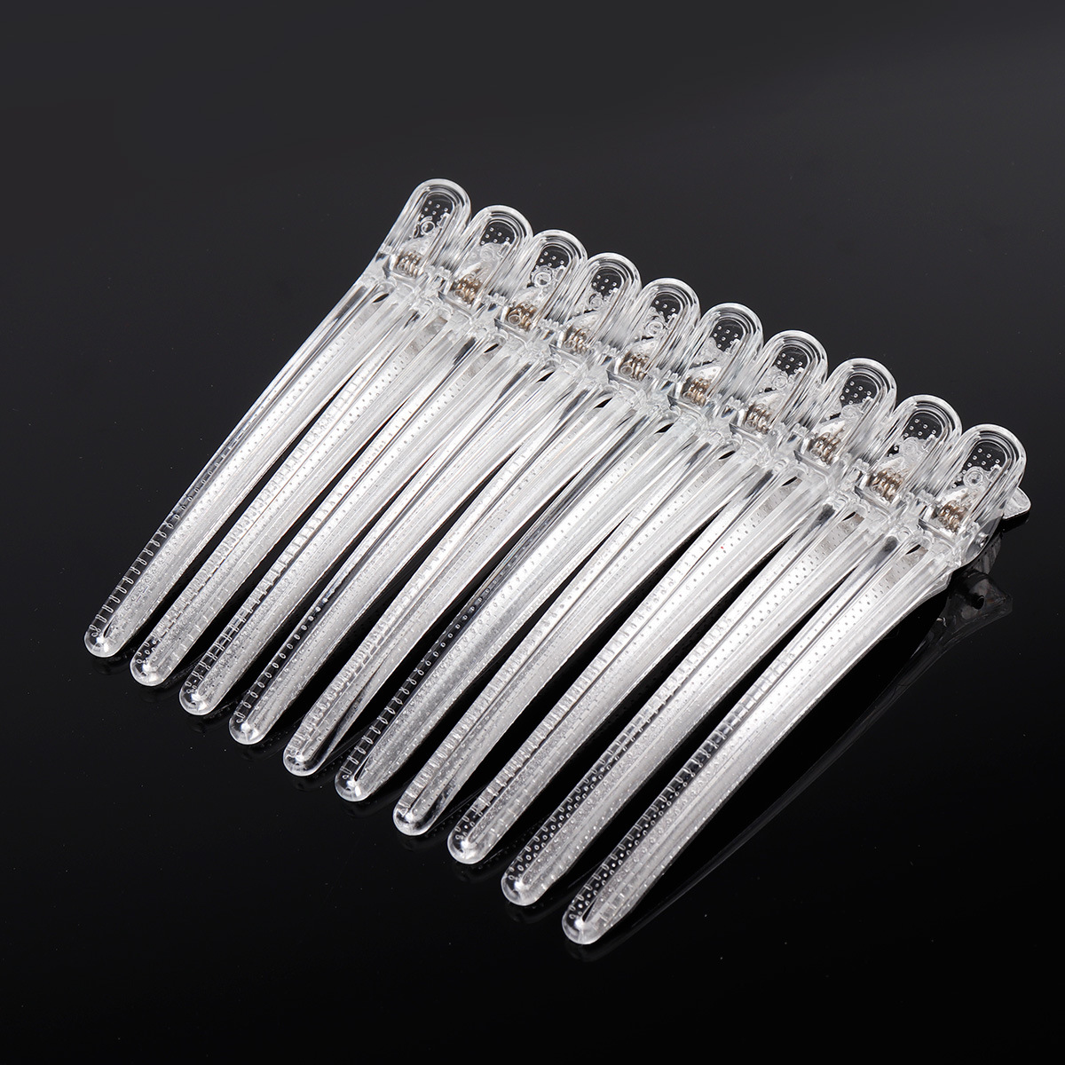 10 Stuks Kappers Haarclips Salon Kappers Plastic Klemmen Professionele Haarspeld Styling Accessoires Tools: Beige