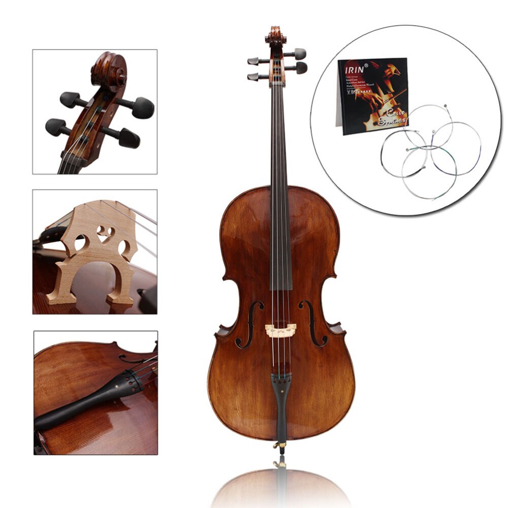 1 Set Professionele V80 Cello Snaren Cello Accessoires Staaldraad String Cello Benodigdheden Voor Professionele Gebruik (Zilver)