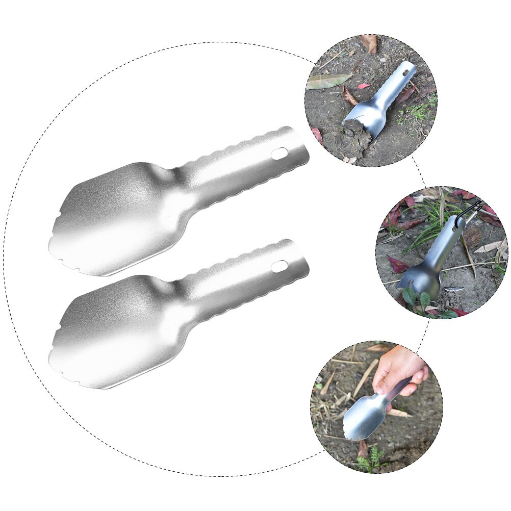 Outil de creuser le sable, pelle d&#39;extérieur polyvalente, outil de jardin, de Camping, 2 pièces