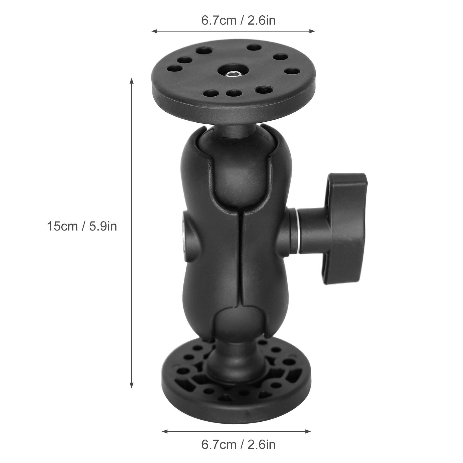 Universal Kayak Holder Fish Finder Mount Boat Rotating Bracket Kayaking Supporter Mounting Plate Depth Sounder Base Mount