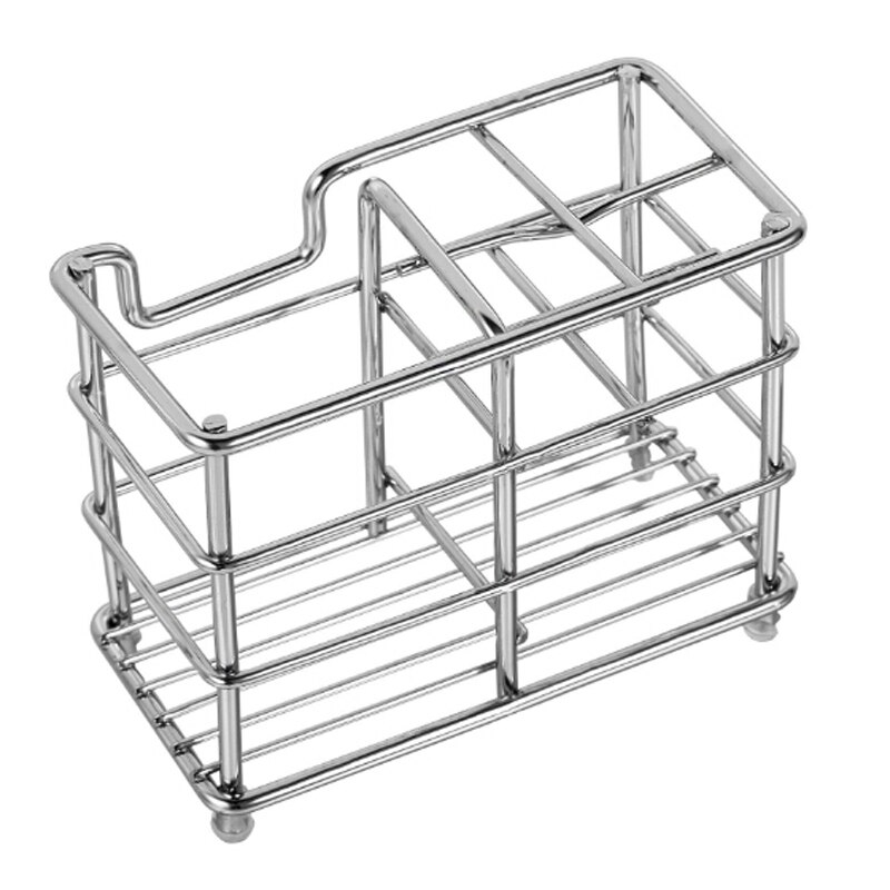 Stainless Steel Bathroom Holder Accessories Comb Holder for Toothbrush Toothpaster Countertop Standing Toothbrush Organizer Box