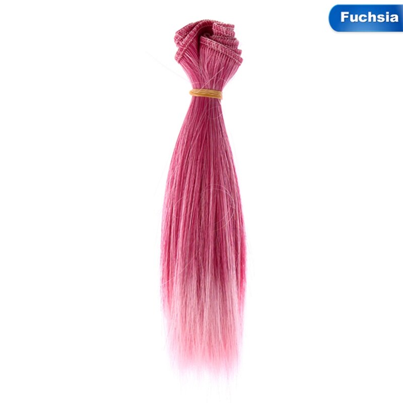 1pcs 15*100cm Doll Accessories Straight Synthetic Fiber Wig Hair For Doll Wigs High-temperature Wire: RH