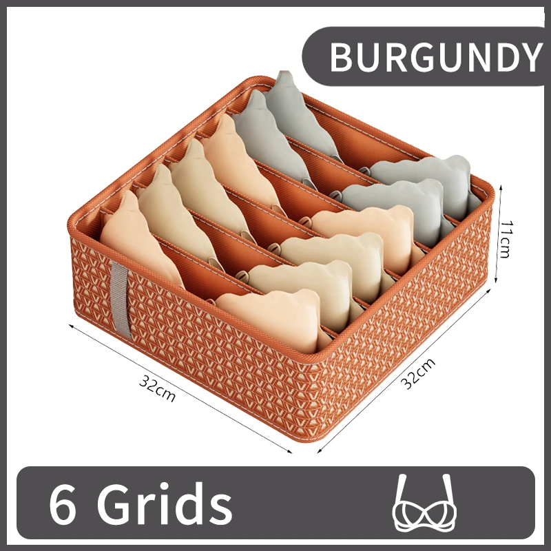 underwear storage box underwear folding cabinet clothes organizer bedroom socks pants drawer organizer: DARK GRAY