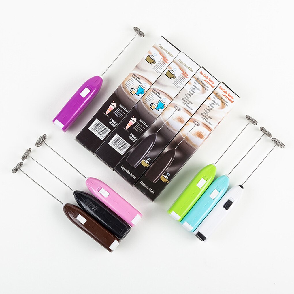 Kitchen Gadget Electric Handle Egg Beater Milk Stirrer Frother Foamer Coffee Whisk Mixer DIY Facial Mask Treater Juice Stirrer