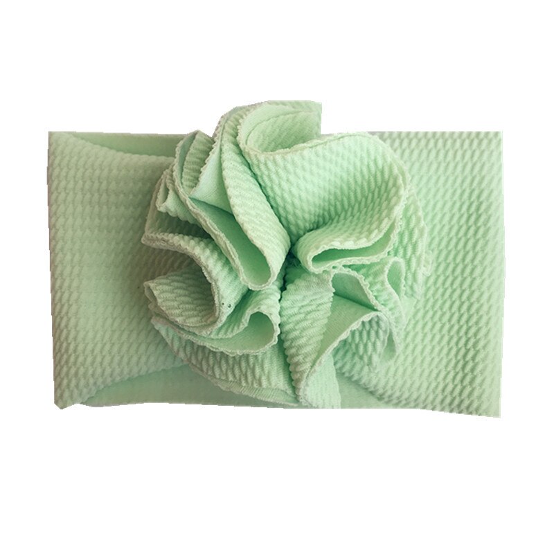 Baby hårtillbehör bandeau bebe fille pannband baby flicka pannband för tjejer baby pannband baby turban blommor diadema bebe: Grön