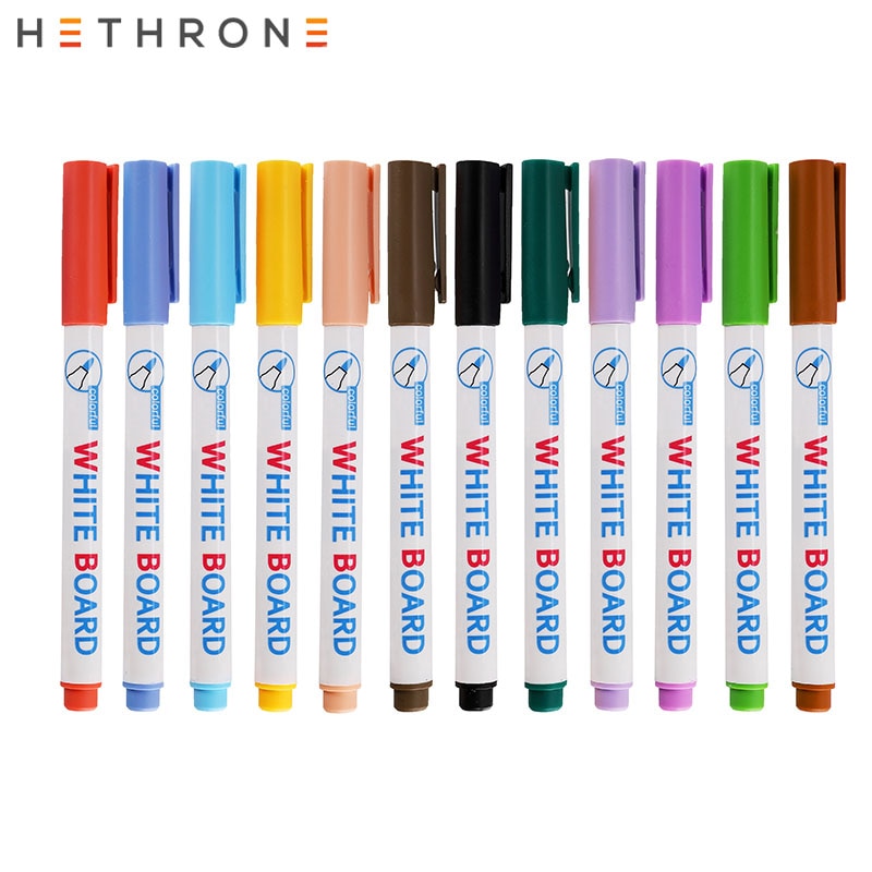 Le tableau blanc imperméable de hetrône place le stylo effaçable de marqueurs de sharpie 8/12 pièces
