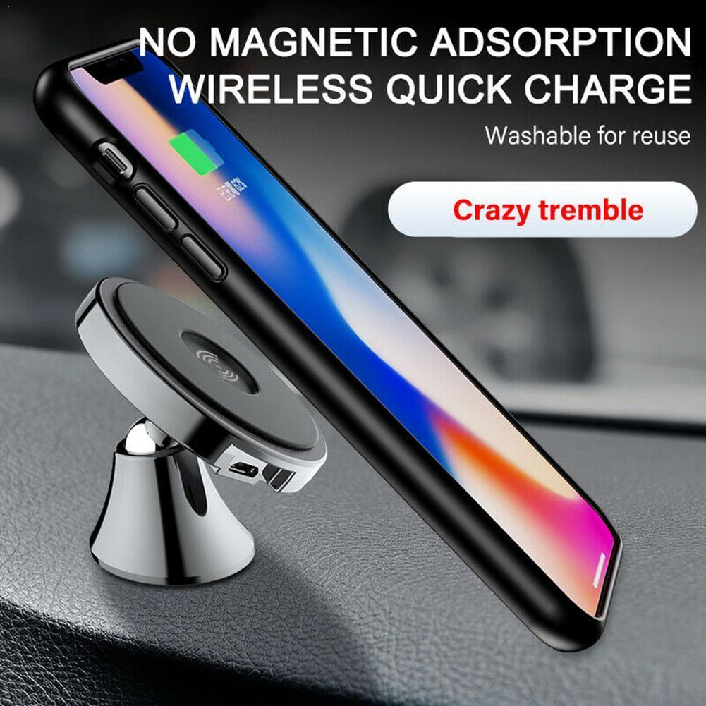 Draadloze Auto Chagrer Voor Samsung S9 S8 Note9 Magnetische Draadloze Telefoon Xsmax Voor Iphone 10W Houder Auto Xs Snelle 8Plus Xr Charg N3B2