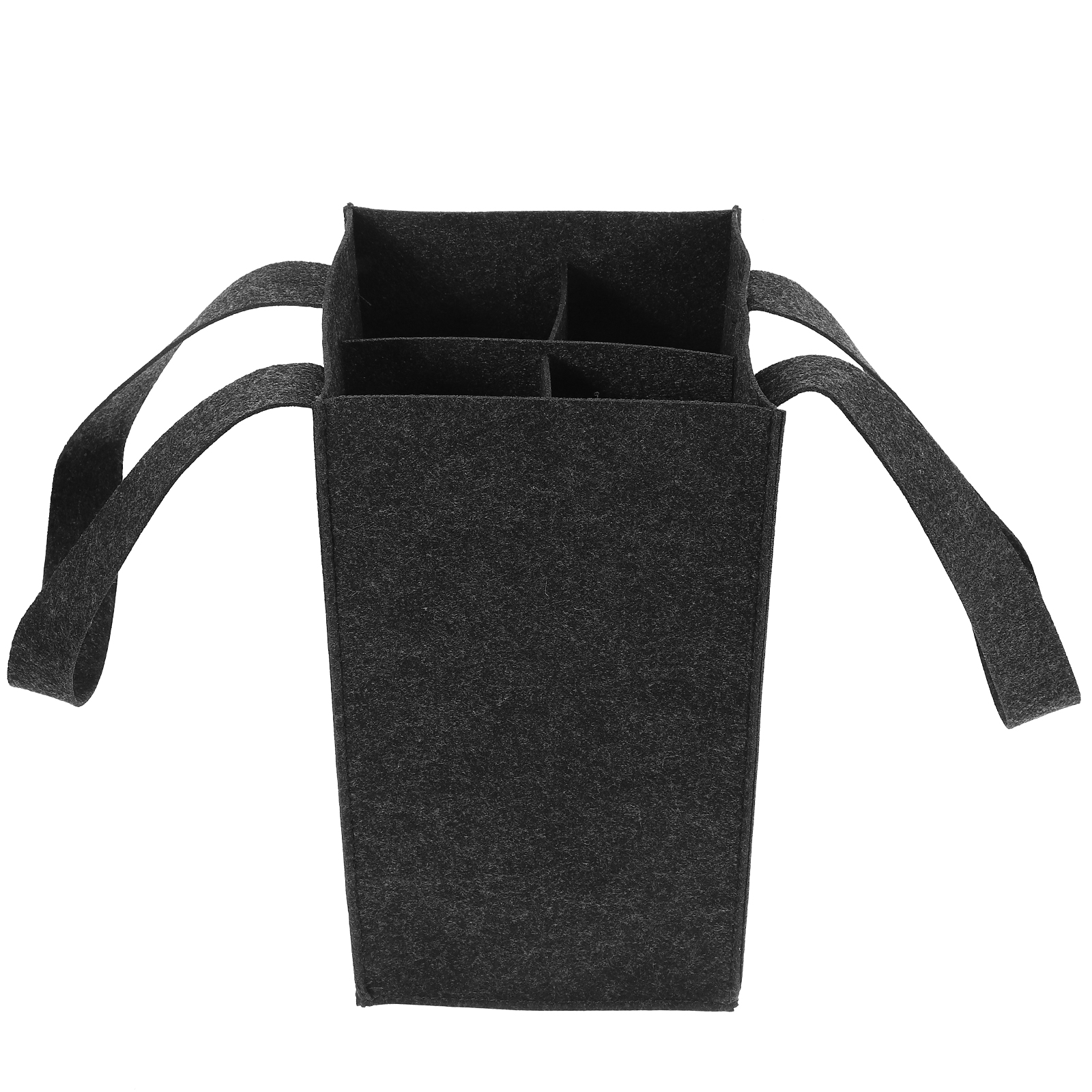 Flaschen-Tragetasche, 4-Gitter-Trennwand, Filz-Aufbewahrungstasche, wiederverwendbar, faltbar, verrotten, Träger, Geschenkbox, Tasche, Verpackung