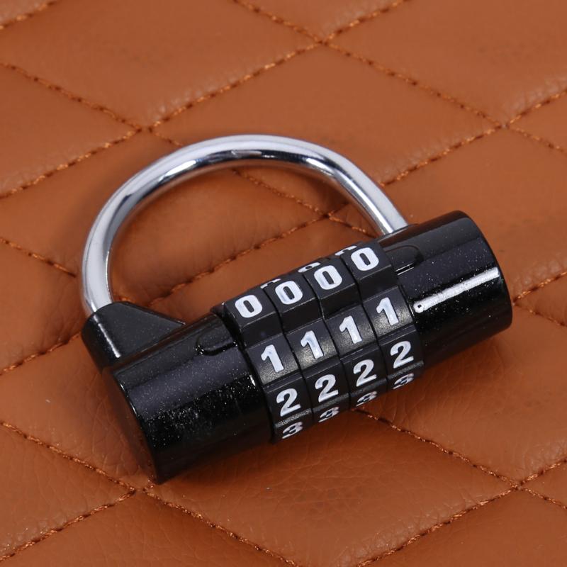 4 cijferige Wachtwoord Veiligheidsslot Breed Beugel Combinatie Hangslot voor Gym Locker Travel Safe Lock Lade Bagage Kast Deurslot