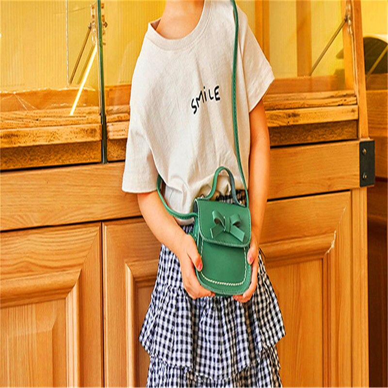 Merk peuter baby messenger bags kinderen kinderen meisjes prinses schoudertas handtas effen strik prinses portemonnees