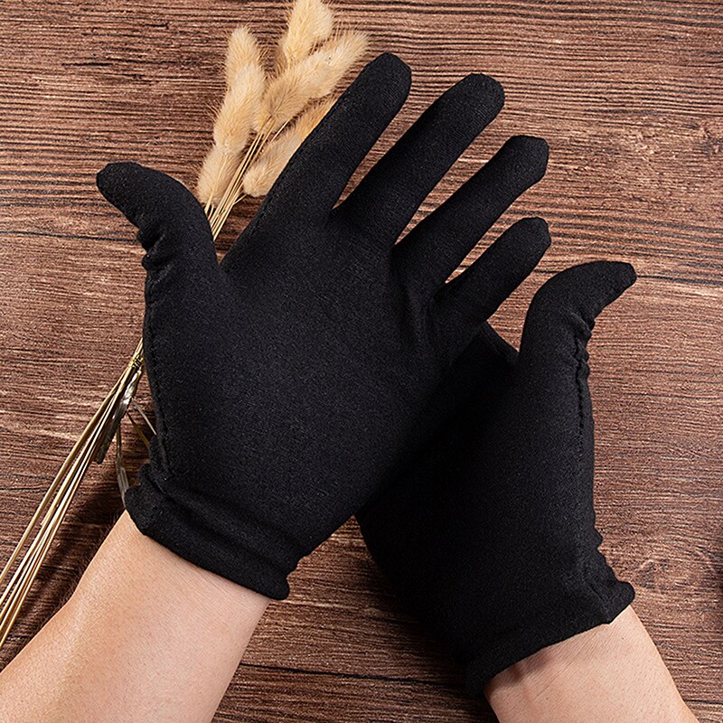 Spandex Gloves Black Etiquette Thin Short Stretch Dressy Dance Gloves: A1