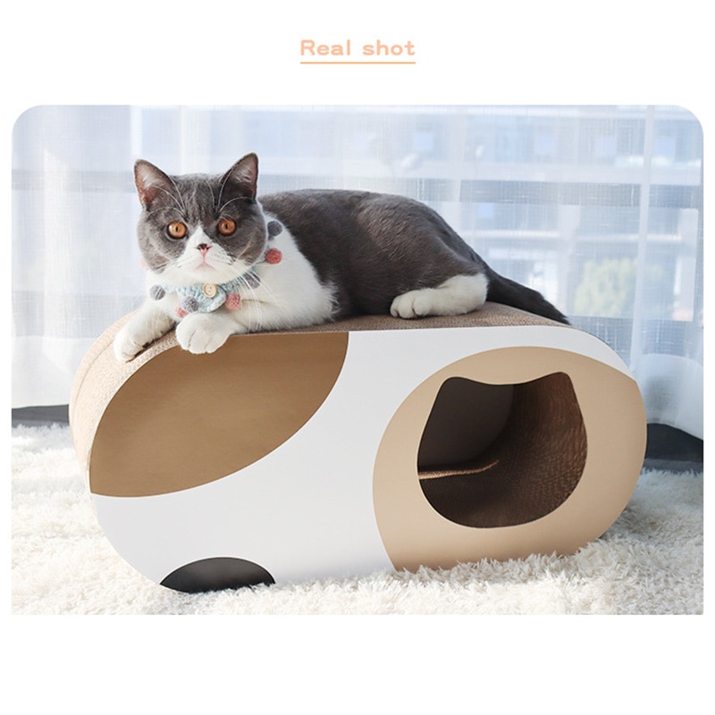 Catnip Corrugated Cat Scratch Board and cat bed Cat Toy Large Size Cat Scratcher Toy Cardboard Pad Grinding Nails