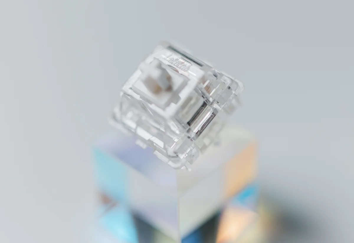 Lele Crystal Switches Mechanical Keyboard 5 Pin Linear Switch Snow Top Switches