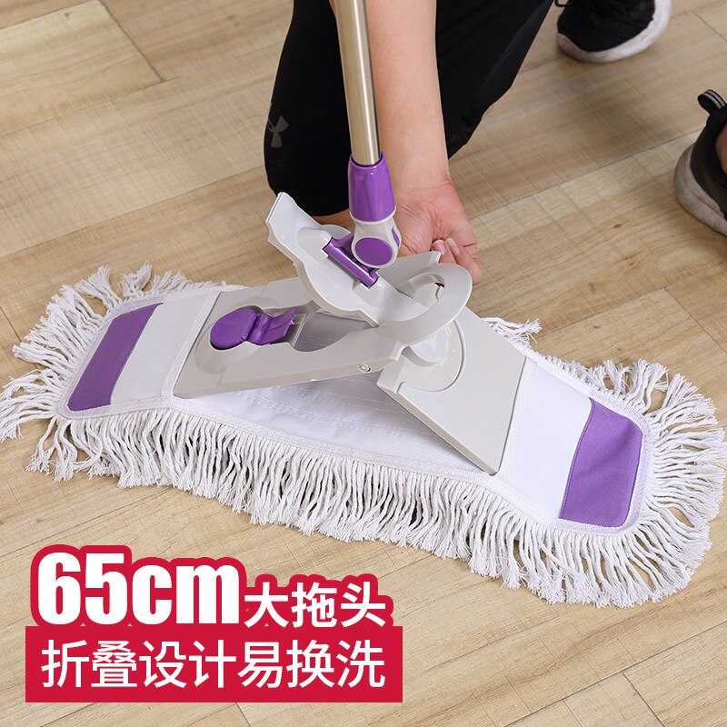 65cm Sweeper Cleaner Dry &Wet Mop Starter Kit for Cleaning Hardwood Floors Telescopic Handle Flat Mop 360 Degree Rotation